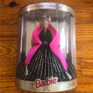 NIB VTG Rare Happy Holidays Christmas Themed Diva Glam Barbie in Evening Gown